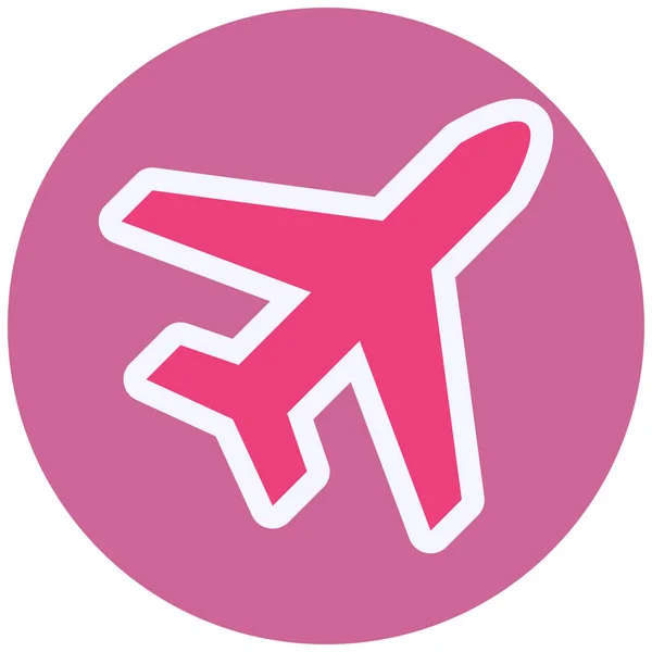 Airplane Icon Web Simple Illustration — Stok Vektör