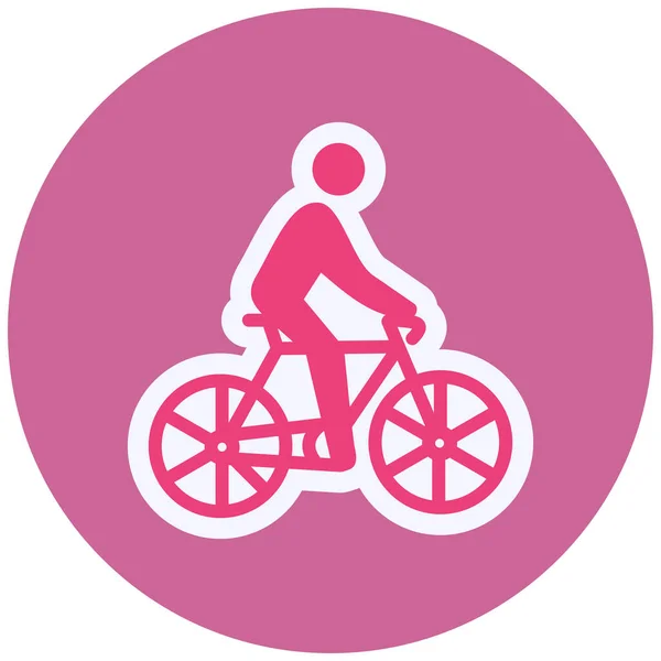 Bicycle Icon Vector Illustration Cycling — Vector de stock