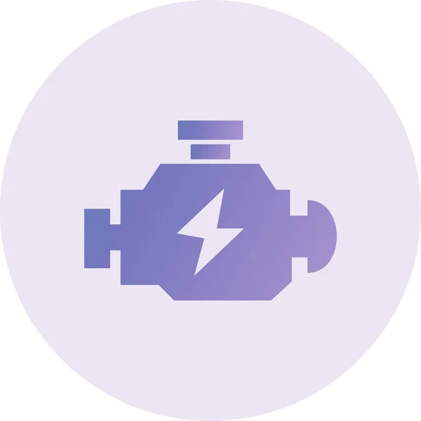 Motor Vector Glyph Icon Design — Vetor de Stock