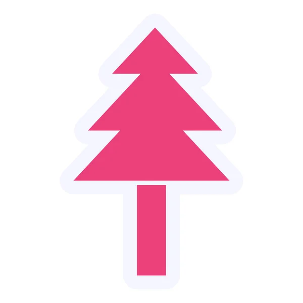 Χριστουγεννιάτικο Δέντρο Απλός Σχεδιασμός — Διανυσματικό Αρχείο