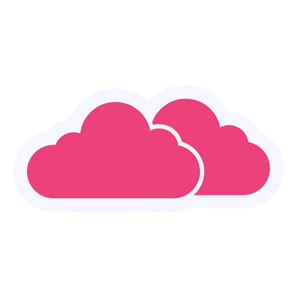 Cloud Storage Technology Web Icon Simple Design — Vetor de Stock