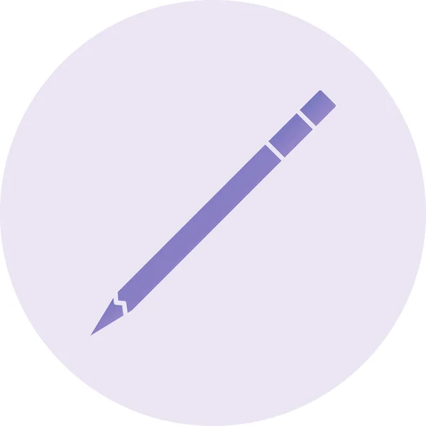 Crayon Icône Web Design Simple — Image vectorielle
