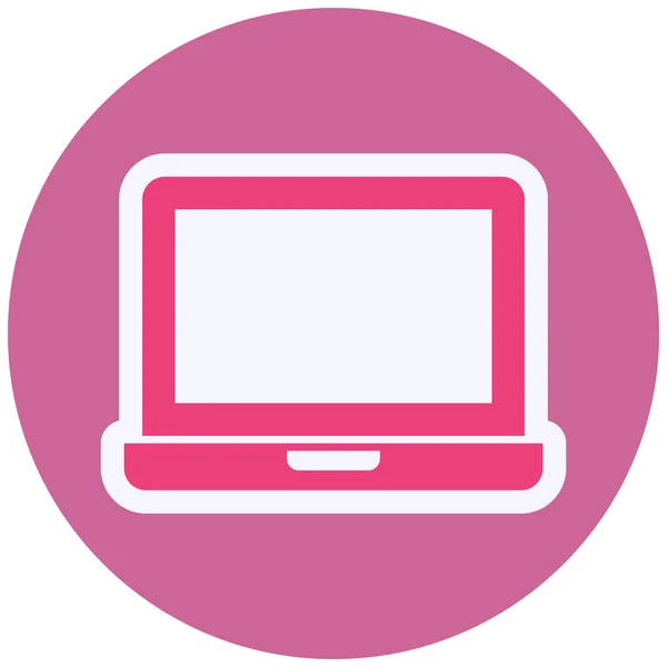Laptop Ilustração Vetor Ícone Web — Vetor de Stock
