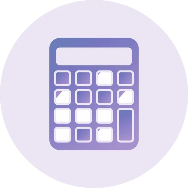 Calculator Web Icon Simple Vector Illustration — Stock Vector