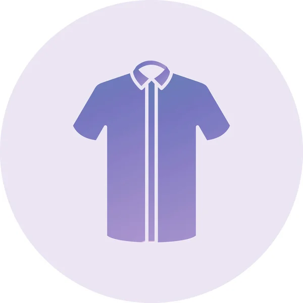 Camicia Icona Web Semplice Illustrazione — Vettoriale Stock