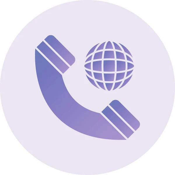 Vector Illustration International Call Icon — Image vectorielle