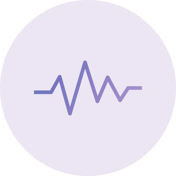 Pulse Rate Vector Glyph Icon Design — Stockový vektor