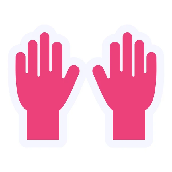 Handschoenen Web Icoon Eenvoudige Illustratie — Stockvector