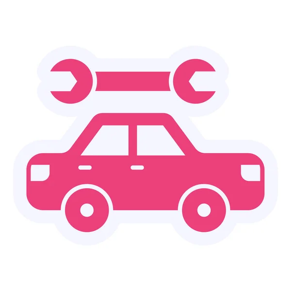 Riparazione Auto Vector Glyph Icon Design — Vettoriale Stock