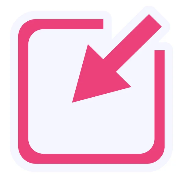 Minimize Arrow Web Icon Simple Design — Stockvector
