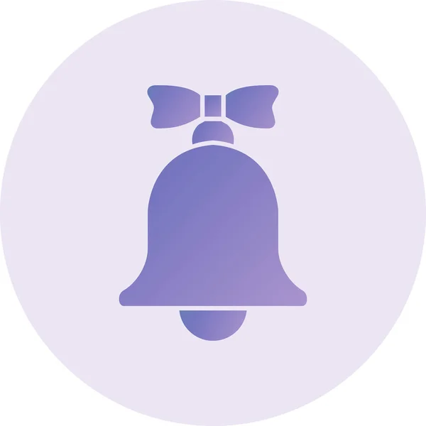 Bell Simple Web Illustration Icon — Stockvektor