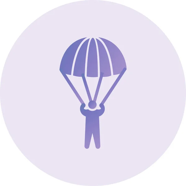 Parachute Icon Vector Illustration — 스톡 벡터