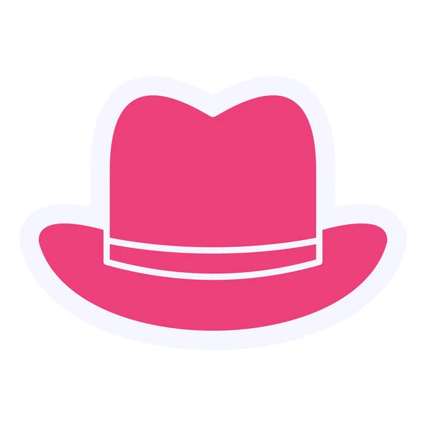 Male Hat Web Icon Simple Illustration — Archivo Imágenes Vectoriales