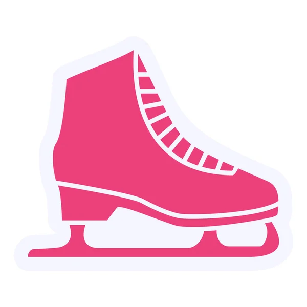 Vector Illustration Ice Skate — Vettoriale Stock