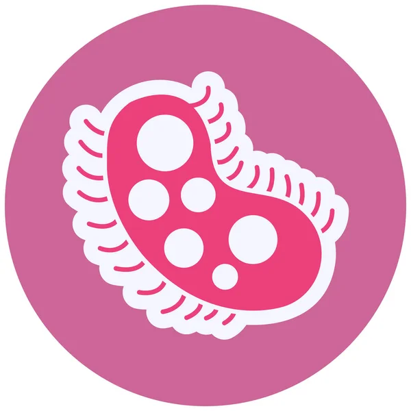 Bacteria Vector Glyph Icon Design — ストックベクタ