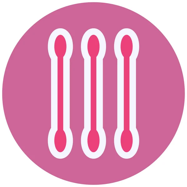 Cotton Buds Vector Glyph Icon Design — Vector de stock