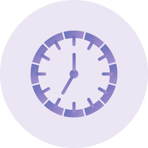 Color Clock Icon Vector Illustration — Vector de stock