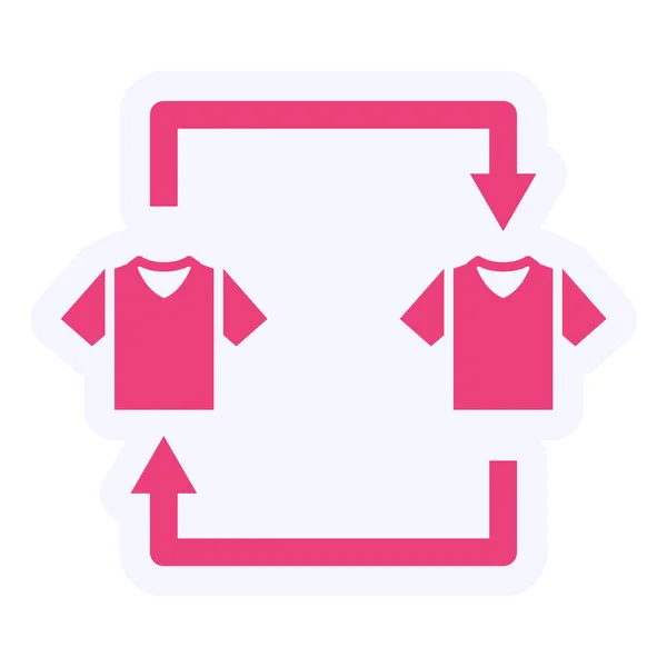 Vector Illustration Flat Design Clothes Icon — Image vectorielle