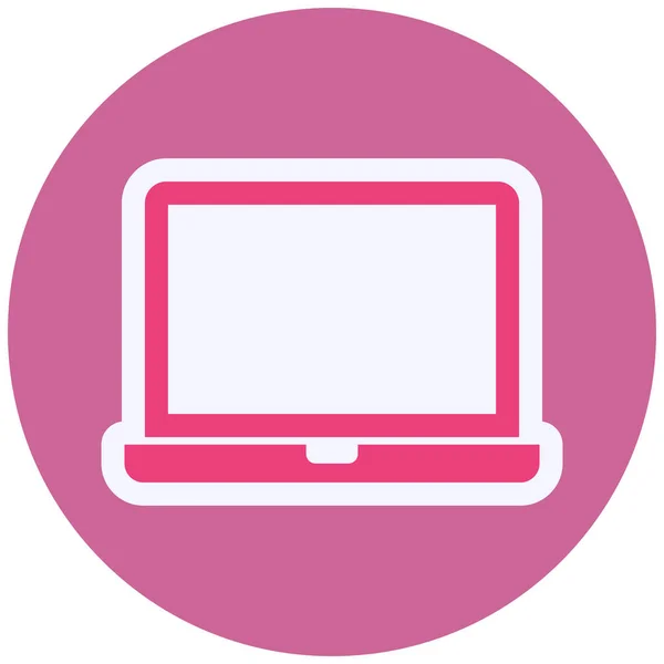 Laptop Vector Glyph Icon Design — Vetor de Stock