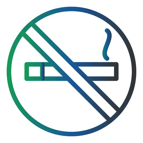 Kein Raucher Symbol Vektor Illustration — Stockvektor