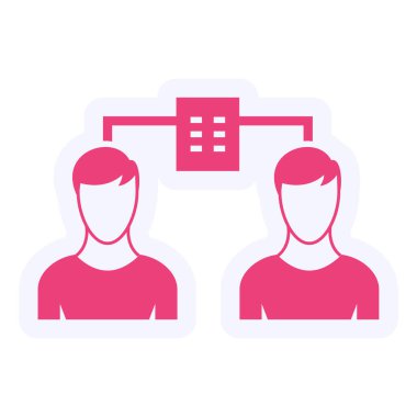 Corporate Teleport, web icon simple illustration