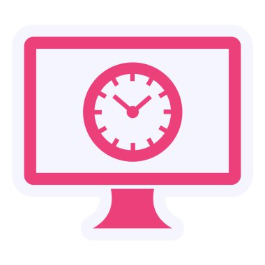 Tarih. Web simgesi basit illüstrasyon