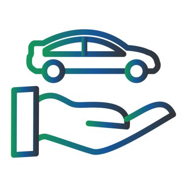 Araba sigortası. Web simgesi