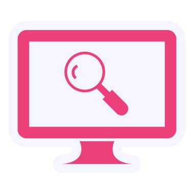 Arama simgesinin vektör illüstrasyonu