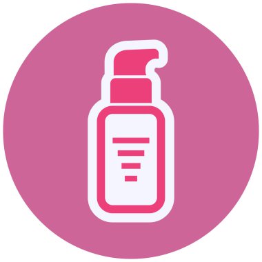 make up bottle, web icon simple illustration