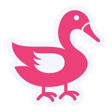 Swan web icon vector illustration