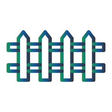 Çit. Web simgesi basit illüstrasyon 