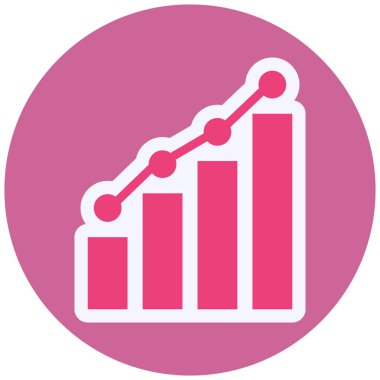 Grafik. Web simgesi basit illüstrasyon 