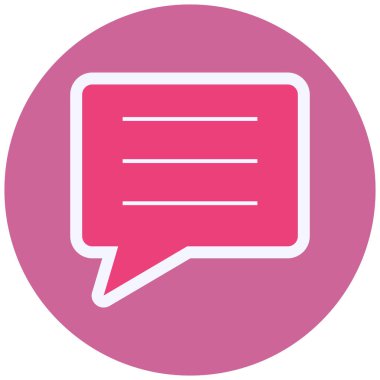 Konuş. Web simgesi basit illüstrasyon 