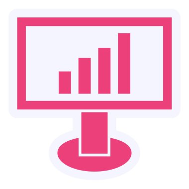 Analytics Vector Glyph Icon Design 