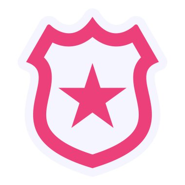 kalkan simgesi, vektör illüstrasyonu