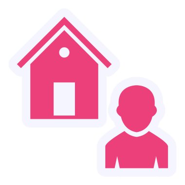 - Ajan. Web simgesi basit illüstrasyon