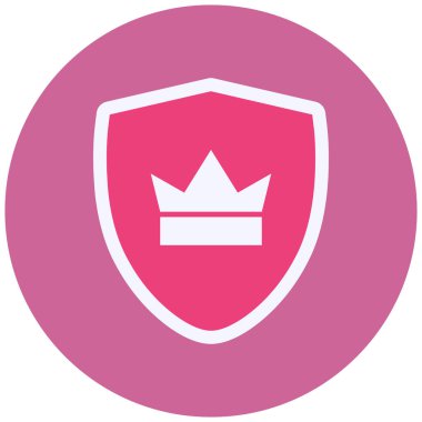 Kalkan. Web simgesi basit illüstrasyon 