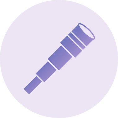 Spyglass. Web simgesi basit illüstrasyon