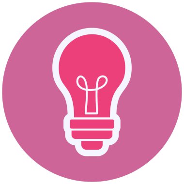 Ampul. Web simgesi basit illüstrasyon