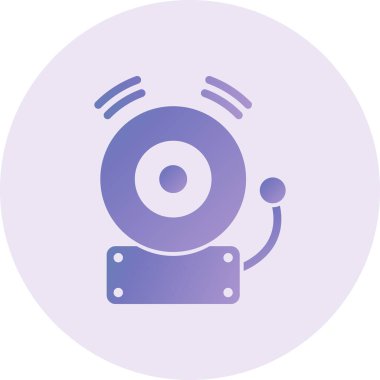 Buzzer Vector Glyph Icon Design