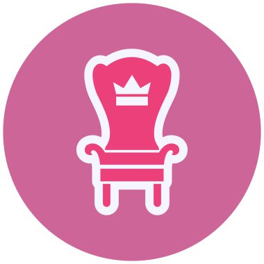 Throne. web icon simple illustration