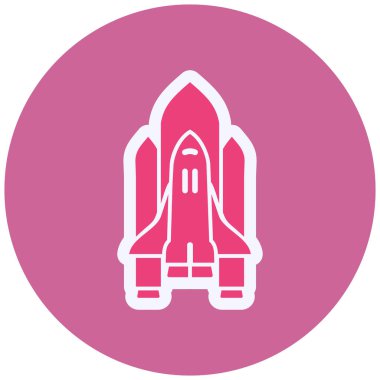 rocket launch. simple design. Space Shuttle