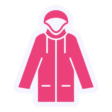 Coat web icon vector illustration