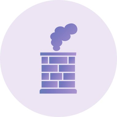 Chimney web icon vector illustration