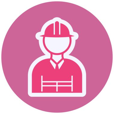 Fire Fighter Vector Glyph Icon Design 