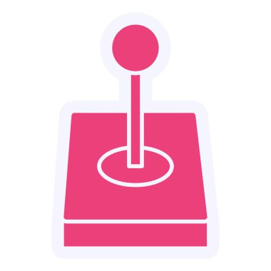 Joystick Vektör Şekil Simgesi Tasarımı 