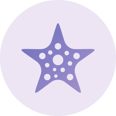 Starfish web icon vector illustration