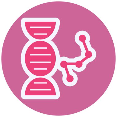 Genetic Engineering dna. web icon simple illustration