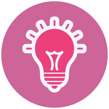 Ampul. Web simgesi basit illüstrasyon