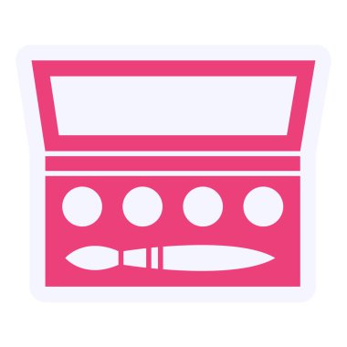  Eye Shadows Vector Glyph Icon Design 